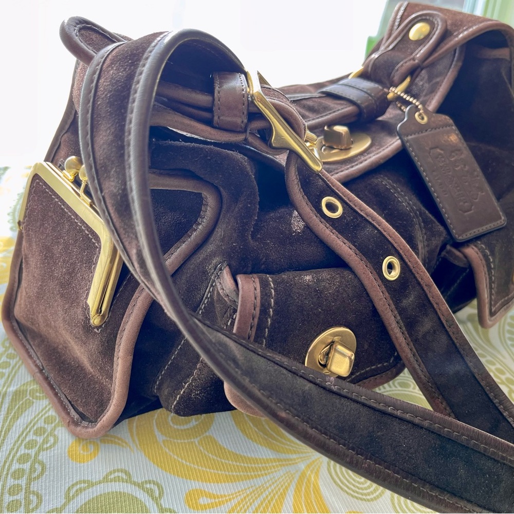Coach Haversack Legacy Limited Edition Brown Suede Shoulder Bag - Picture 15 of 15
